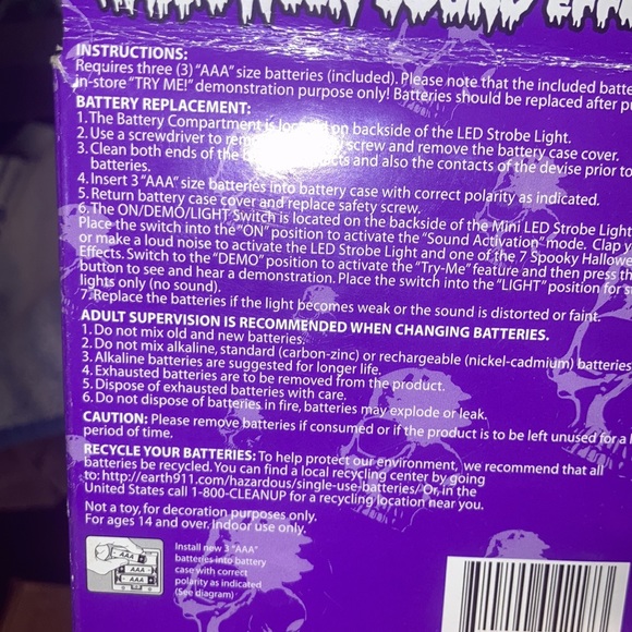 🆕LED strobe light with sound effects - Picture 3 of 3